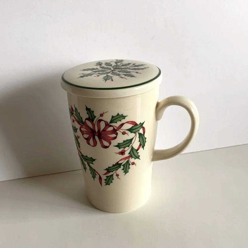 Lenox American By Design Holly Christmas Holiday Coffee Tea  Mug Cup